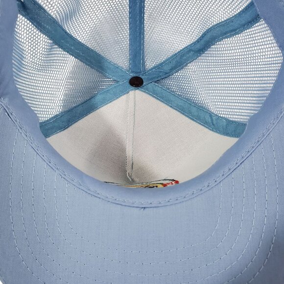 Live To Golf Adjustable Blue Trucker Hat Embroidered Snapback Mesh Back Lightwei - Picture 8 of 10